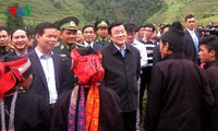 Le président de la République en tournée à Hà Giang