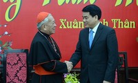 Nguyen Duc Chung reçoit des responsables religieux et des organisations sociales