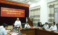 Nguyen Xuan Phuc travaille avec les autorités de Lai Chau