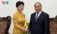 Le Premier ministre reçoit la dirigeante de Hongkong