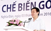 Vuong Dinh Huê à l’inauguration de plusieurs ouvrages importants à Nghê An