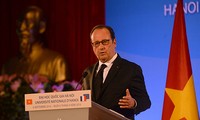 François Hollande à l’Université nationale de Hanoi