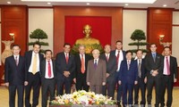 Nguyen Phu Trong reçoit une délégation du Parti du Travail du Mexique