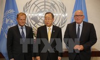 Ban Ki-moon et des responsables de l'UE discutent de paix et de sécurité
