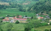 Panorama pedesaan baru di satu kecamatan pegunungan