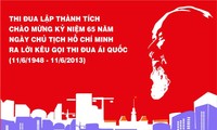 Aktivitas memperingati ulang tahun ke-65 Hari Presiden Ho Chi Minh mengeluarkan imbauan kompetisi patriotik