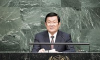 Presiden Vietnam, Truong Tan Sang membacakan pidato penting di depan KTT PBB