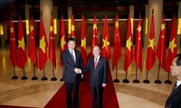 Ketua MN Vietnam Nguyen Sinh Hung melakukan pertemuan dengan Sekjen, Presiden  Negara Tiongkok, Xi Jinping