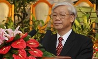 Sekjen Nguyen Phu Trong mengirim tilgram ucapan selama kepada Sekjen Partai Rakyat Revolusioner Laos, Bounnhang Volachith