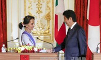 Jepang berkomitmen memberikan bantuan sebesar 7,7 miliar dolar AS untuk kepada  Myanmar
