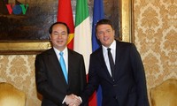 Presiden Tran Dai Quang melakukan kunjungan kerja di kota Milan dan kawasan Lombardia, Italia Utara