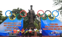 Menyambut Hari Lari Olympiade demi kesehatan seluruh rakyat.
