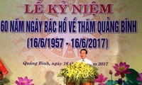 Memperingati ulang tahun ke-60 hari Presiden Ho Chi Minh mengunjungi provinsi Quang Binh