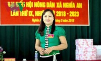 Saudari Luong Thi Hoan, Ketua Asosiasi Perempuan Kecamatan Nghia An yang dinamis