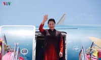 Ketua MN Nguyen Thi Kim Ngan tiba di Kerajaan Thailand