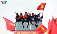 Medios internacionales impresionados ante acto de recepción al equipo sub-23 de Vietnam