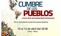Perú y Cuba ocupan el primer día de la Cumbre de los Pueblos
