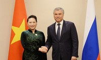 Presidenta parlamentaria de Vietnam se reúne con titular de Duma Estatal de Rusia