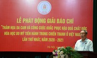 Lanzan concurso periodístico sobre el desastre del agente naranja en Vietnam