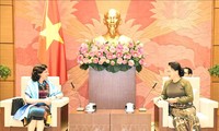 Presidenta del Parlamento vietnamita reconoce aportes de saliente embajadora cubana 