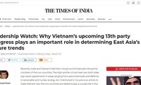 Prensa india resalta importancia del XIII Congreso Nacional del Partido Comunista de Vietnam