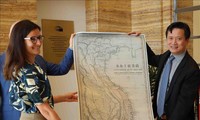 ベトナム 19世紀のベトナム地図をヨーロッパ歴史博物館に寄贈