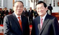 Presiden Vietnam Truong Tan Sang mengakhiri kunjungan di Laos