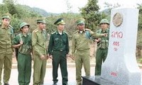 Membangun 18 tonggak perbatasan  di ruas yang melewati dua provinsi Quang Nam (Vietnam) dan provinsi Se Kong (Laos)
