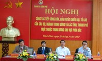 Konferensi Inspektorat pemerintah kawasan Vietnam Utara  tentang pekerjaan   menerima warga  dan memecahkan masalah gugatan