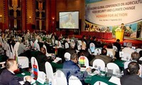 Para peserta Konferensi AFC mengunjungi pola beradaptasi dengan perubahan iklim di provinsi Ninh Binh