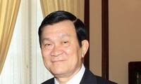 Presiden Vietnam Truong Tan Sang  melakuan kunjungan kerja di provinsi Dong Thap