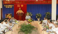 Sekjen KS PKV, Nguyen Phu Trong melakukan kunjungan kerja di provinsi Binh Phuoc