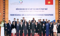 Forum  regional tentang  kerjasama ekonomi Francophonie.