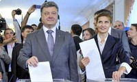 Miliarder Ukraina, Petro Poroshenko menyatakan terpilihnya menjadi Presiden negara ini