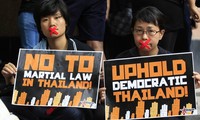 Thailand memvonis  hukuman panjara terhadap seorang pemrotes kudeta.