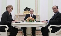 Pertemuan puncak Rusia,Perancis dan Jerman tentang masalah Ukraina.