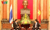 Presiden Vietnam Truong Tan Sang menerima Deputi PM, Menlu Thailand Thanasak Patimapragorn