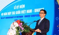 Upacara peringatan ultah ke-40  Kerjasama  Vietnam-UNICEF
