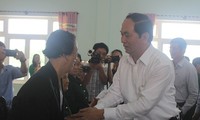 Presiden Tran Dai Quang melakukan kunjungan kerja di provinsi Quang Nam
