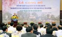 PM Nguyen Xuan Phuc  menghadiri acara pengumuman mekanisme dan kebijakan khusus tentang  pengembagan kota Da Lat