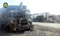 Rusia menolak  tuduhan  bahwa negara ini menyerang iring-iringan kendaraan bantuan dari PBB