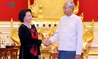 Ketua MN Vietnam, Nguyen Thi Kim Ngan bertemu dengan Presiden Myanmar, Htin Kyaw