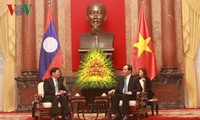 Presiden Vietnam, Tran Dai Quang menerima PM Laos, Thongloun Sisoulith