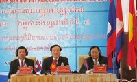 Pembukaan Konferensi ke-4 Pangadilan semua provinsi perbatasan Vietnam-Laos-Kamboja