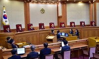 Mahkamah Konstitusi Republik Korea mengadakan acara dengar pendapat ttg pemakzulan  terhadap Pres.