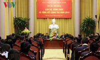 Presiden Vietnam, Tran Dai Quang menghadiri konferensi evaluasi  pekerjaan tahun 2016 dari Kantor Kepresidenan