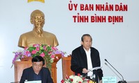 Deputi PM Vietnam, Truong Hoa Binh  melakukan kunjungan kerja di provinsi Binh Dinh