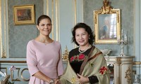 Ketua MN Vietnam, Nguyen Thi Kim Ngan melakukan kunjungan  kehormatan kepada Putri Raja penerus Swedia