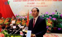 Presiden Vietnam, Tran Dai Quang menghadiri acara peringatan ultah ke-10 berdirinya Komite Partai Blok Badan-Badan  Pusat