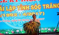 PM Vietnam, Nguyen Xuan Phuc menghadiri upacara peringatan ultah ke-25 terbentuknya kembali provinsi Soc Trang